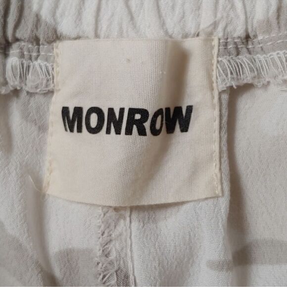 Monrow White Gray Camo Joggers M - Picture 4 of 4